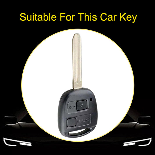 TON2T1 Green-Gold Plating TPU Car Key Case Cover for TOYOTA CAMRY RAV4 Corolla PRADO YARIS Tarago for LEXUS