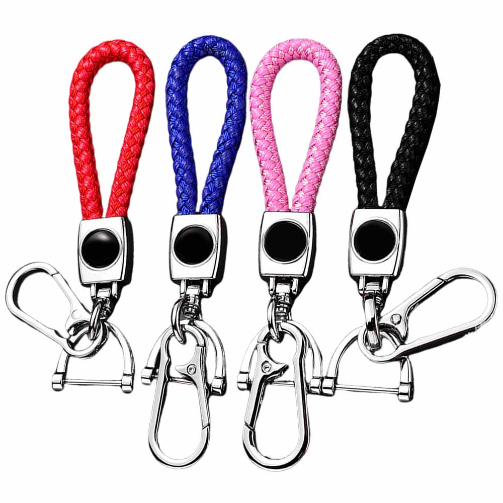 Fashion Hand-woven Rope Car Keychain Horseshoe Buckle Keychain Climbing Buckle Pendant Accessory Gift