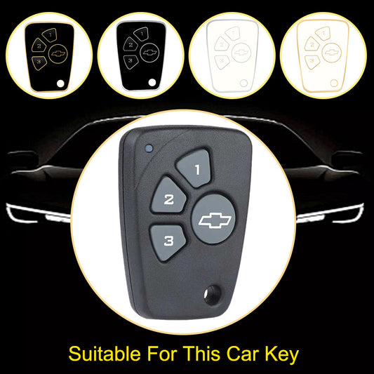 CEY1T1 Pink-Gold Plating TPU Car Key Case Cover for Chevrolet Cruze 4 Buttons Hot Selling Auto Llave Accessories