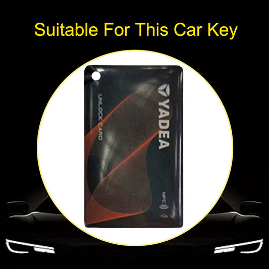YDE1T1 Black-Silver Plating Car Key Cover for Yadea NFC Card Key DDS5 DT2 DN2 DE3 High Quality