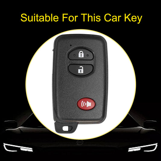 TOG3T1 Purple-Silver Plating Soft TPU Car Key Case Cover for Toyota Camry Highlander Crown Prado Land Cruiser Vitz Prius Corolla Accessories