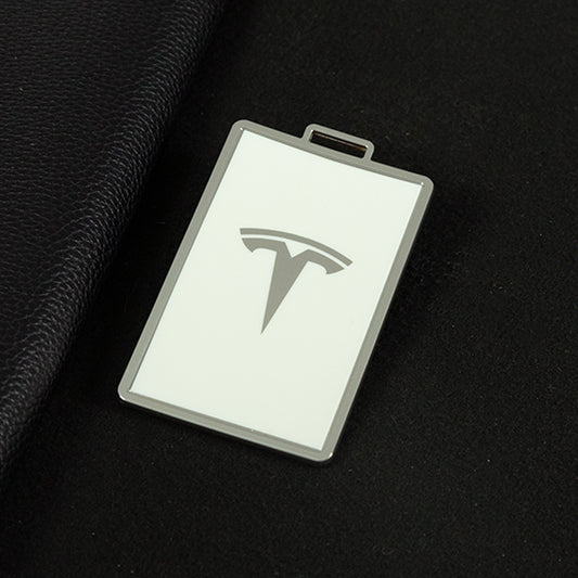 TEB1T1 White-Silver Plating TPU Tesla Car Key Cover Scratch Resistant Lightweight Protective Case for Model 3/X/Y