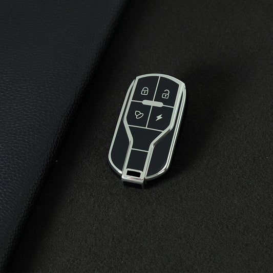 TLA1T1 Black-Gold Plating Luxury TPU Key Protection Cover for TAILG Universal Electric Bike Keys