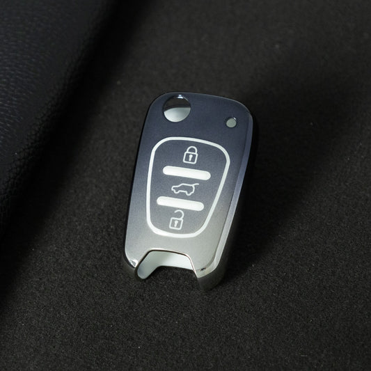 HYG2T1 Gradient Gray Car Key Cover For Hyundai I20 I30 Ix20 Ix35 for Kia Ceed Picanto Sportage TPU Car Key Case Cover Shell Bag Holder Fob Keychain Accessories