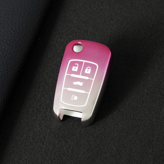 CED2T1 Gradient Pink Hot Sale TPU Car Key Case for Chevrolet Cruze AVEO Excelle BUICK XTG Car Key Shell Cover