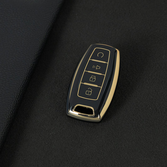 GRA3T1 Black-Gold Plating TPU Car Key Case for Great Wall Haval Hover H1 H4 H6 H7 H8 H9
