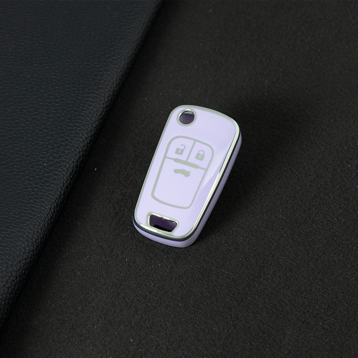 BUE1T1 Purple-Silver Plating Car Key Cover For Hot Sale TPU Car Key Case for Chevrolet Cruze AVEO Excelle BUICK XTG Car Key Shell Cover