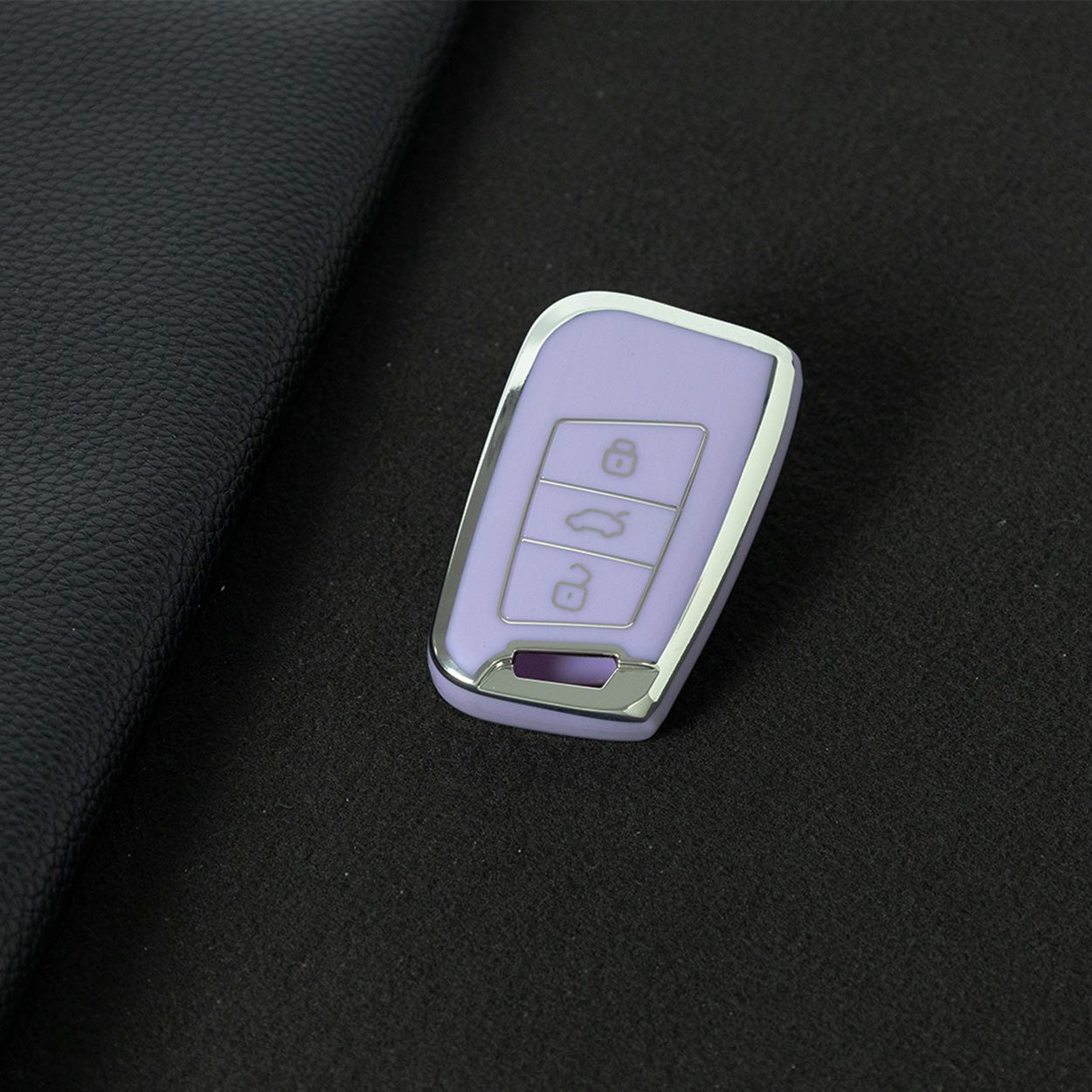 VOD1T1 Purple-Silver Plating Car Key Cover For VW Polo Lavda Jetta Beetle Passat B5 B6 B7 Bora Santana Tiguan Car Key Cover