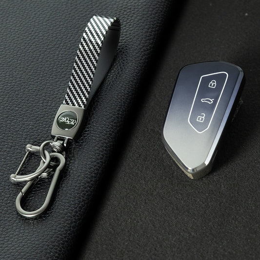 VOC1T1 Gradient Gray Car Key Cover For Volkswagen Golf 8 MK8 ID3 ID4 Cupra Skoda Octavia A8 SEAT Leon MK4 Formentor Tarraco
