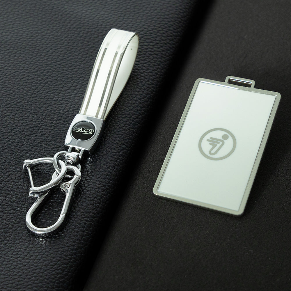 NNA1T1 White-Gold Plating Car Key Cover Suitable for unlocking Ninebot electric vehicles