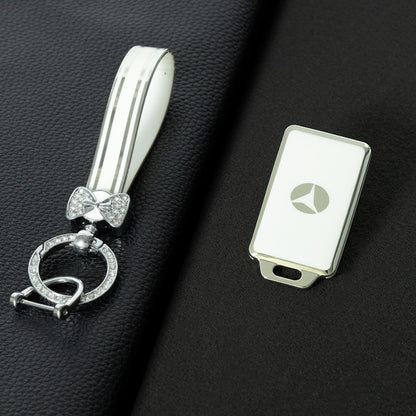 YDE1T1 White-Silver Plating Car Key Cover for Yadea NFC Card Key DDS5 DT2 DN2 DE3 High Quality