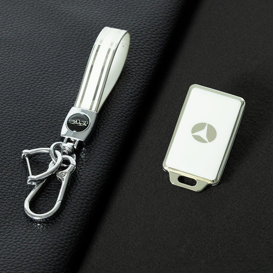 YDE1T1 White-Silver Plating Car Key Cover for Yadea NFC Card Key DDS5 DT2 DN2 DE3 High Quality