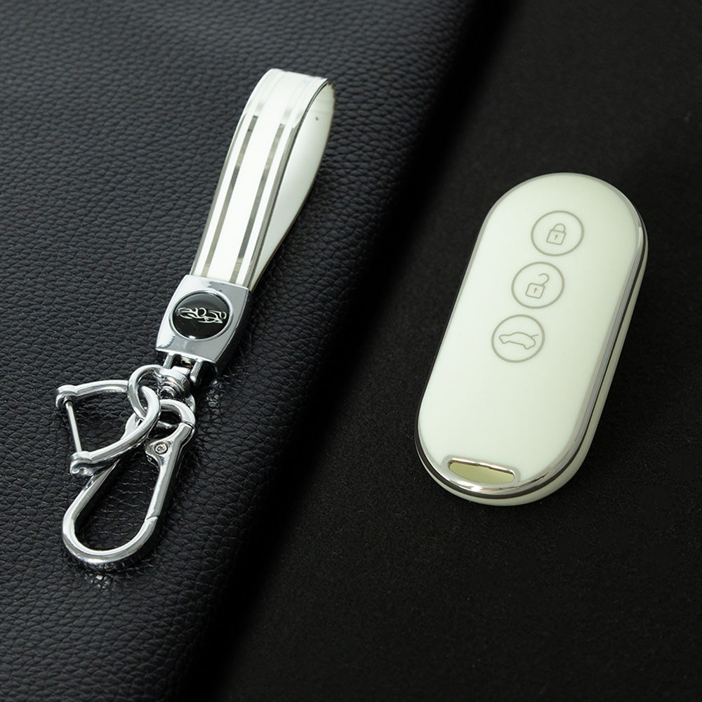 AIB1T1 White-Silver Plating Car Key Cover for AITO M7 M5 Auto Key Accessories Reasonable Price Premium