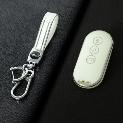 AIB1T1 White-Silver Plating Car Key Cover for AITO M7 M5 Auto Key Accessories Reasonable Price Premium