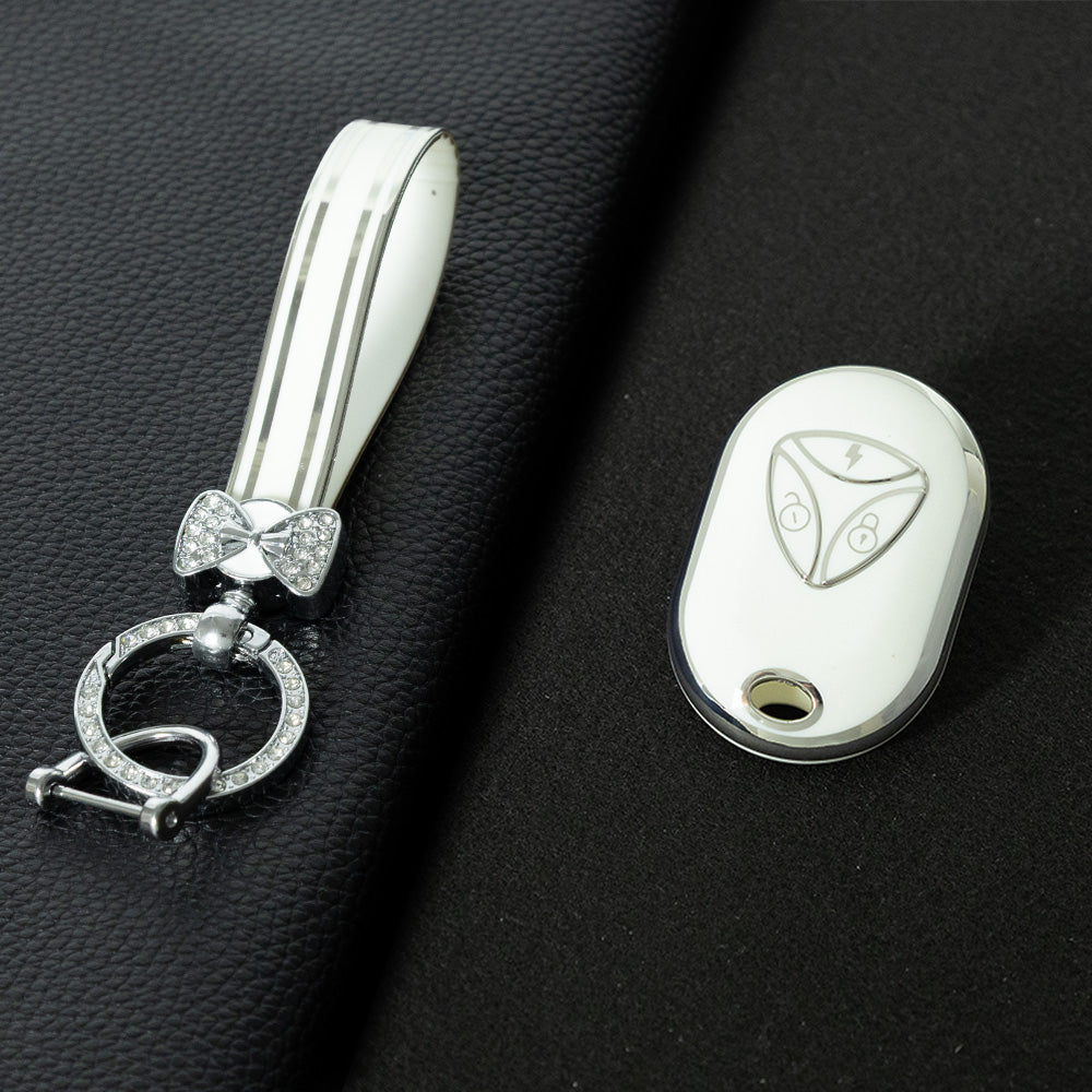 YDC1T1 White-Silver Plating for Yadea Guanneng M10 M20 Electric Bike Key