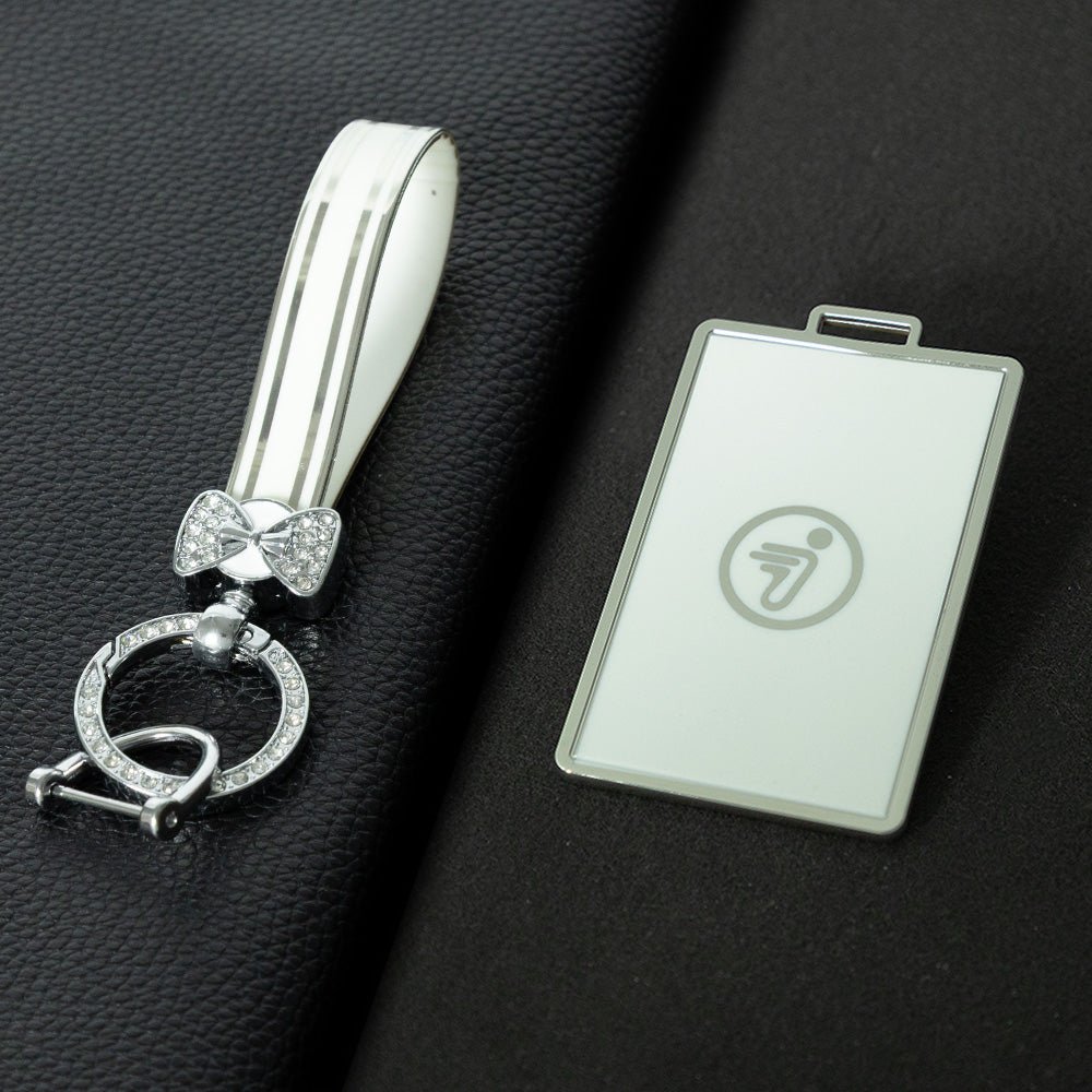 NNA1T1 White-Gold Plating Car Key Cover Suitable for unlocking Ninebot electric vehicles