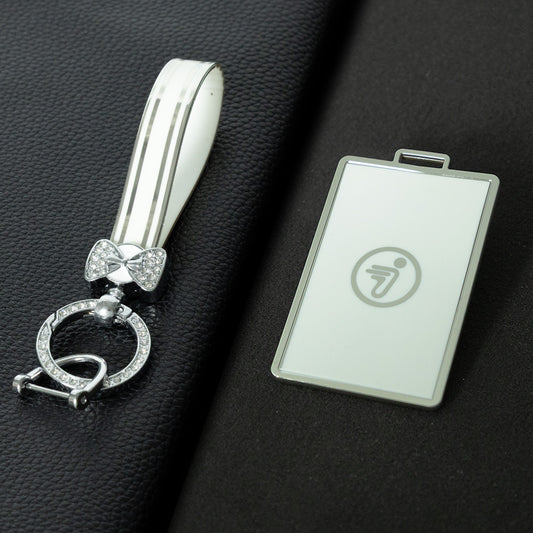 NNA1T1 White-Gold Plating Car Key Cover Suitable for unlocking Ninebot electric vehicles