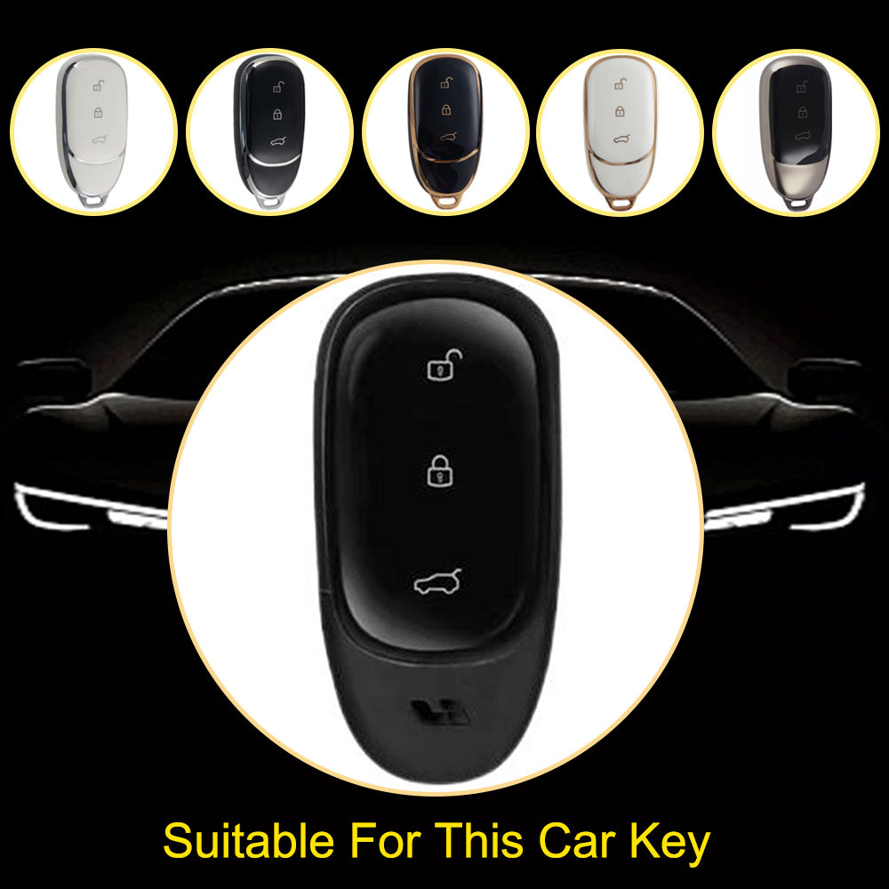 LIA1T1 Black-Silver Plating Suitable for Ideal L9 Keyset New L8/L7 Special High End Full Package Protective Shell Buckle Modification keychain