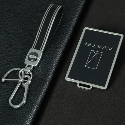 CHH1T1 Black-Silver Plating TPU Car Key Case Cover for 24 Avita 12 key cover 11 card cover smart NFC