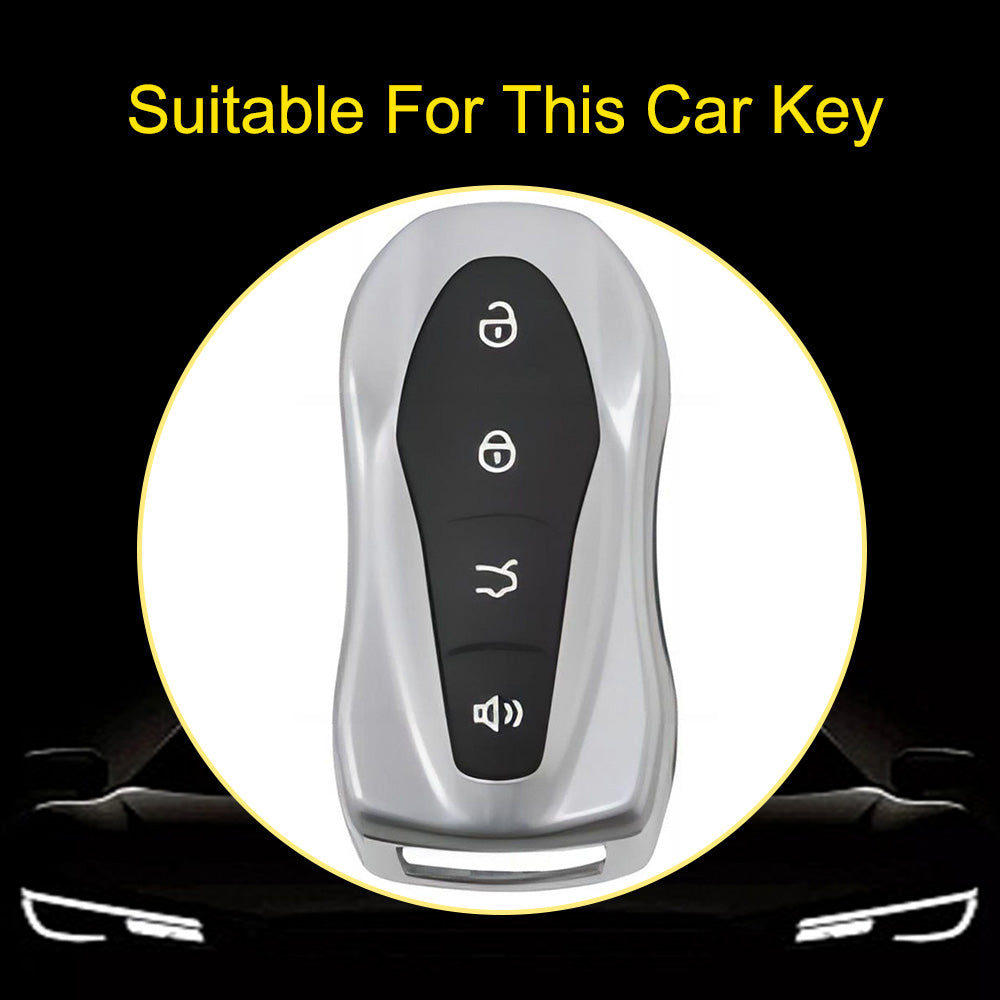 GEC1T1 Black-Gold Plating Car Key Cover Suitable for Geely Boyue Pro Car Key Set High-end Protective Shell Star Yue S Key Bag Buckle Remote FX Protective Buckle keychain