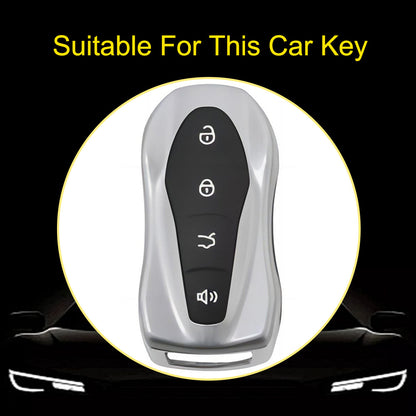 GEC1T1 Black-Gold Plating Car Key Cover Suitable for Geely Boyue Pro Car Key Set High-end Protective Shell Star Yue S Key Bag Buckle Remote FX Protective Buckle keychain