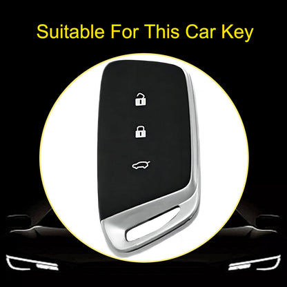 BAC1T1 Black-Gold Plating TPU Car Accessories Key Cover for Baojun 530 510 730 360 560 RS5 630 E300 RC6 RS5 RC5W