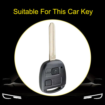 TON2T1 Red-Gold Plating TPU Car Key Case Cover for TOYOTA CAMRY RAV4 Corolla PRADO YARIS Tarago for LEXUS