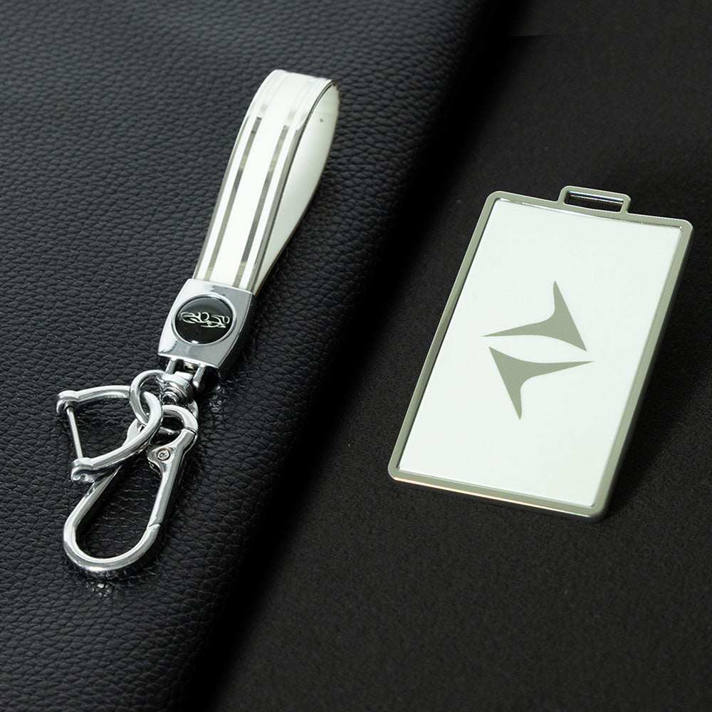 VEQ1T1 White-Silver Plating Dongfeng Yipai 008 Card Key Cover 2024 Model eπ008 Car Accessories NFC Card