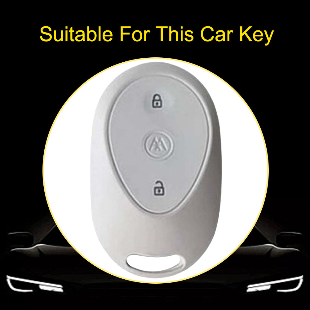 AAC1T1 White-Silver Plating Car Key Cover For Aima Luna Bubble Universal Electric Bicycle Car Key Accessories