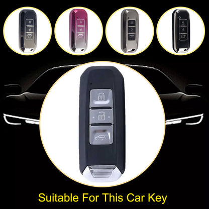 BAB1T1 Black-Silver Plating Car Key Cover for Baojun 510 730 360 560 RS-5 530 630 Wuling Hongguang S Covers House Keys