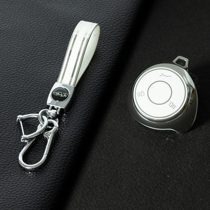 MTA1T1 White-Silver Plating TPU Car Key Case Coverfor Neta N01 GT Hard Top Ne Zha AYA 05 400U