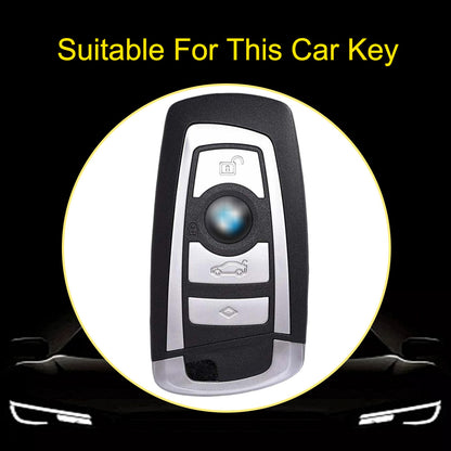 BMC1T1 Black-Gold Plating Car Key Cover BMW Car Key Case Cover TPU Flip Remote Accessory for 1 2 3 4 5 6 7 X3 X4 X5 X6 F36 F25 F26 F30 F34 F10 F07 F20 Z10 G30
