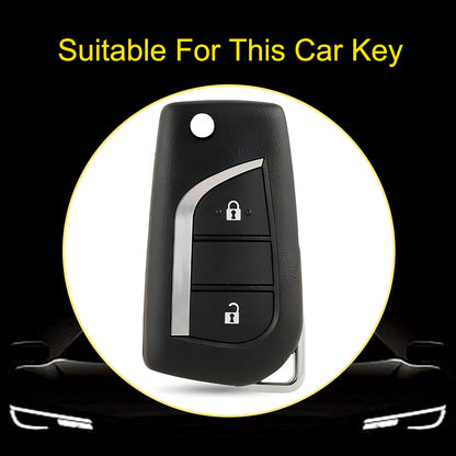 TOA2T1 Gradient Pink Car Key Cover TPU Soft Cover Key Cases Suitable for toyota Carola Highlander New Reith RAV4 Car Key Cover