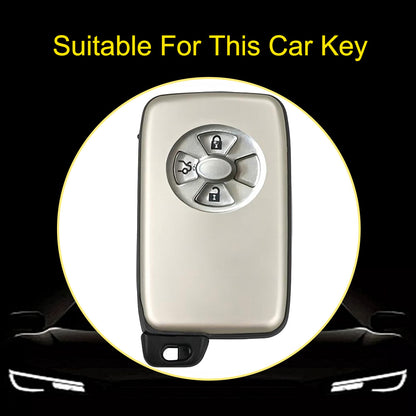 TOF2T1 Green-Gold Plating New Soft TPU Car Key Case Cover Holder for Toyota Prius 06 2006 Car Key Smart Protection Shell Fob Car Accessories