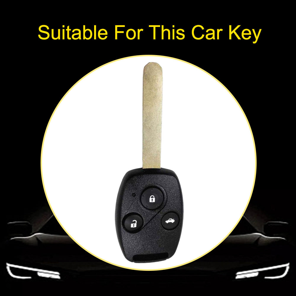 HON1T1 White-Gold Plating TPU Car Key Case Cover for Old Honda Accord Civic CRV Jade XRV Haoying