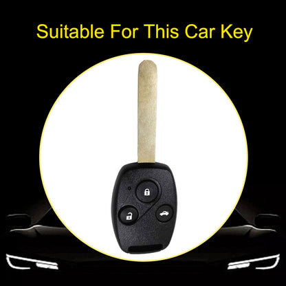 HON1T1 White-Gold Plating TPU Car Key Case Cover for Old Honda Accord Civic CRV Jade XRV Haoying