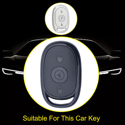 AAB2T1 White-Silver Plating Car Key Cover For Aima Luna Bubble Universal Electric Bicycle Car Key Accessories