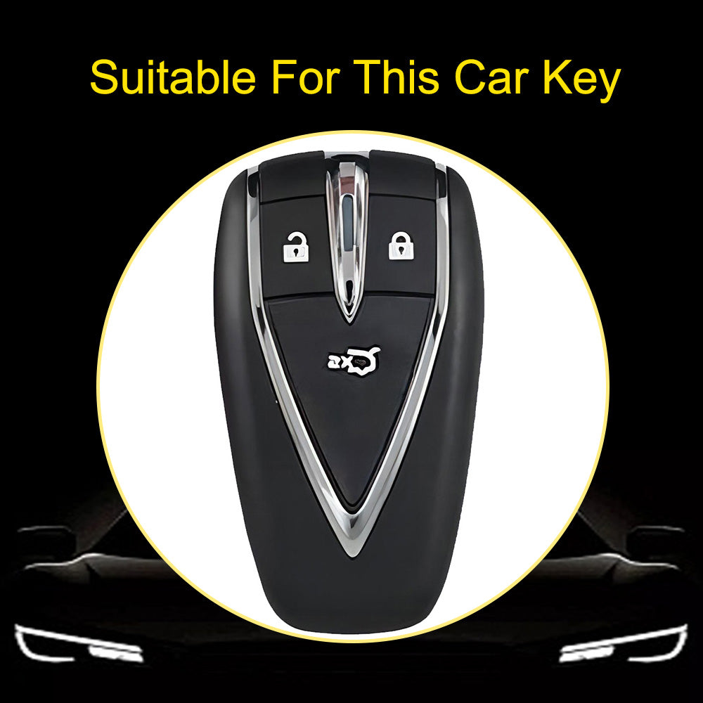 CHC1T1 Pink-Silver Plating Car Key Cover For TPU Car Key Cover Shell Remote Key Protection Case Car Interior Accessories  Changan CS35 CS55 CS75 PLUS 2019