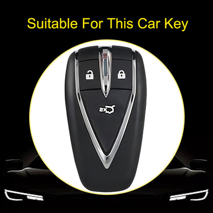 CHC1T1 Pink-Silver Plating Car Key Cover For TPU Car Key Cover Shell Remote Key Protection Case Car Interior Accessories  Changan CS35 CS55 CS75 PLUS 2019