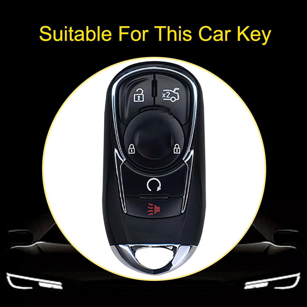 BUA3T1 Black-Gold Plating TPU Car Key Case Cover for Buick New Lacrosse Hot Selling Multicolor Waterproof Auto Supplies