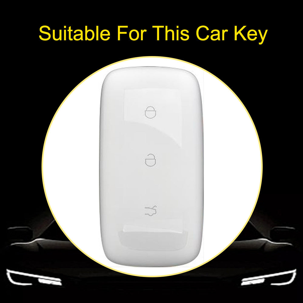 GEE1T1 White-Silver Plating Car Key Cover For Geely Galaxy L7Plus Keycase L6max Shell E8 Starship