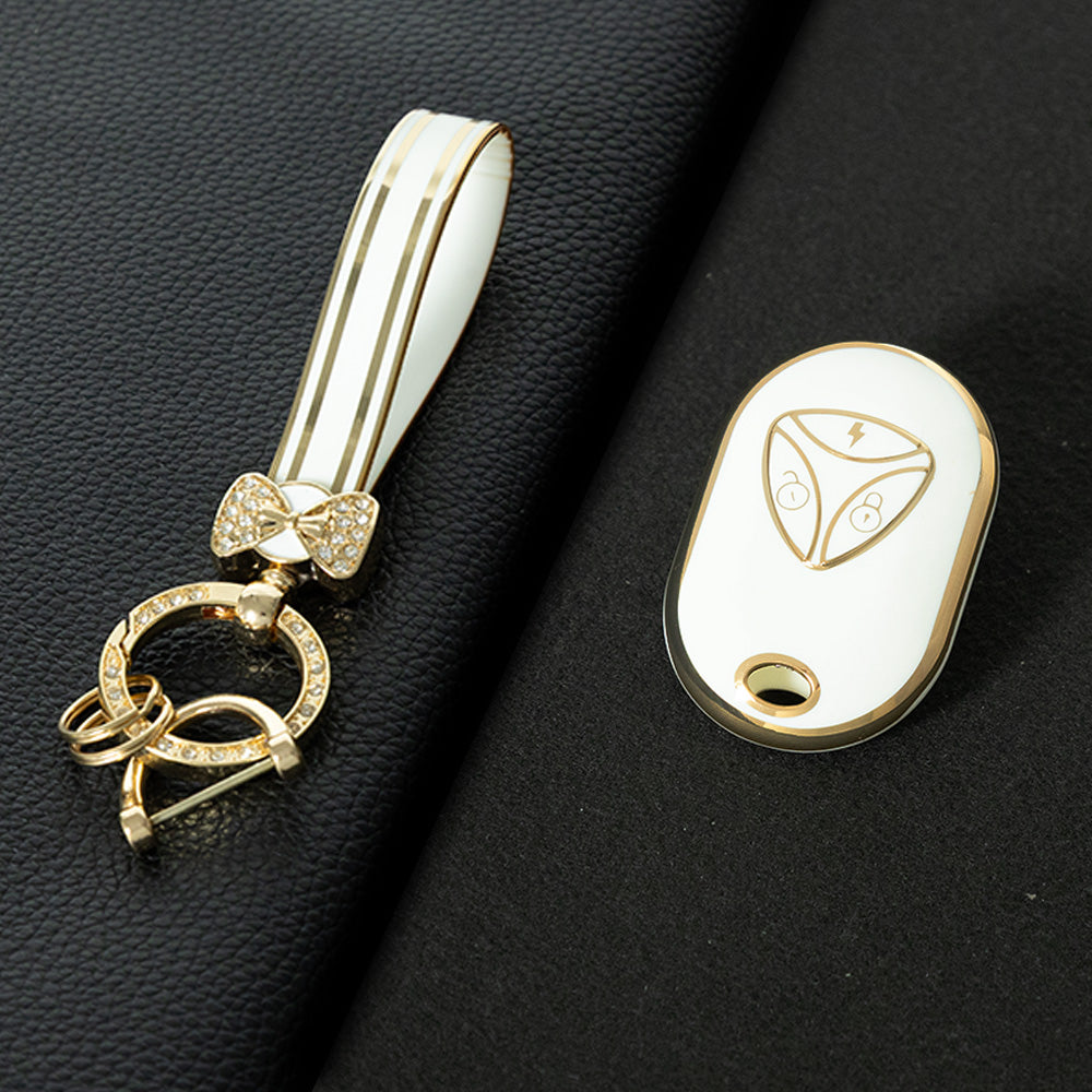 YDC1T1 White-Gold Plating for Yadea Guanneng M10 M20 Electric Bike Key