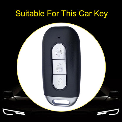 AAA1T1 Black-Silver Plating Car Key Cover For Aima Luna Bubble Universal Electric Bicycle Car Key Accessories