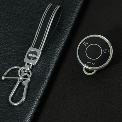 MTA1T1 Black-Silver Plating 2023 New Product Luxury Smart TPU Car Key Keychain Protector Cover case for Neta v NEZHA V/U/NO1