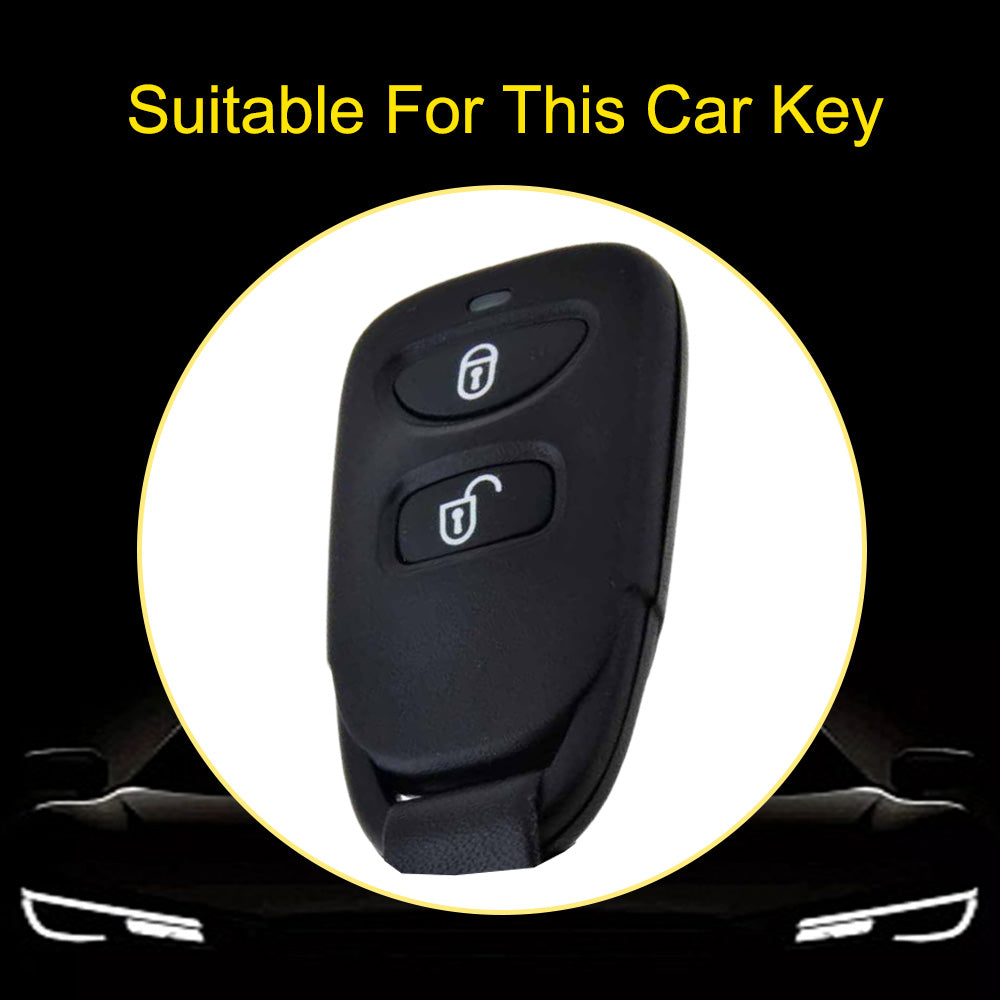 HYJ1T1 Black-Gold Plating TPU Car Key Case Cover Shell for KIA for Hyundai Tucson SONATA Santa Fe Rohens Coupe Cerat