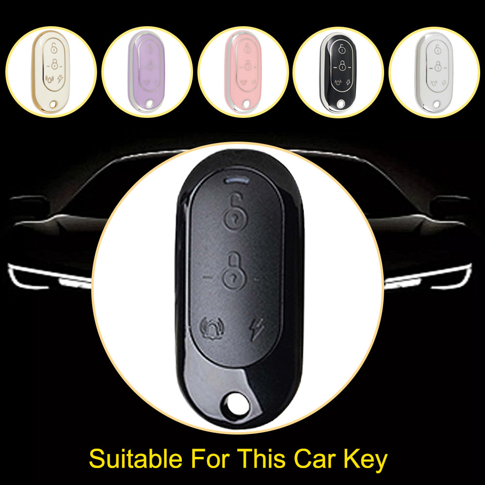 YDB1T1 White-Gold Plating Car Key Cover 433/315/418/430Mhz 2.4-3V Remote Controller Multifrequency Copy for Emma Electric Vehicle AK-K230511