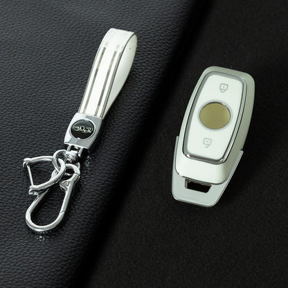 NUA1T1 White-Silver Plating TPU Car Key Case Cover for Niu N1S M1 US MQIS Electric Bicycle Key Accessories Full Protection