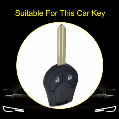 NIE2T1 White-Silver Plating TPU Car Key Cover for Nissan Sylphy MARCH TIIDA X-TRAIL Qashqai KICKS SUNNY