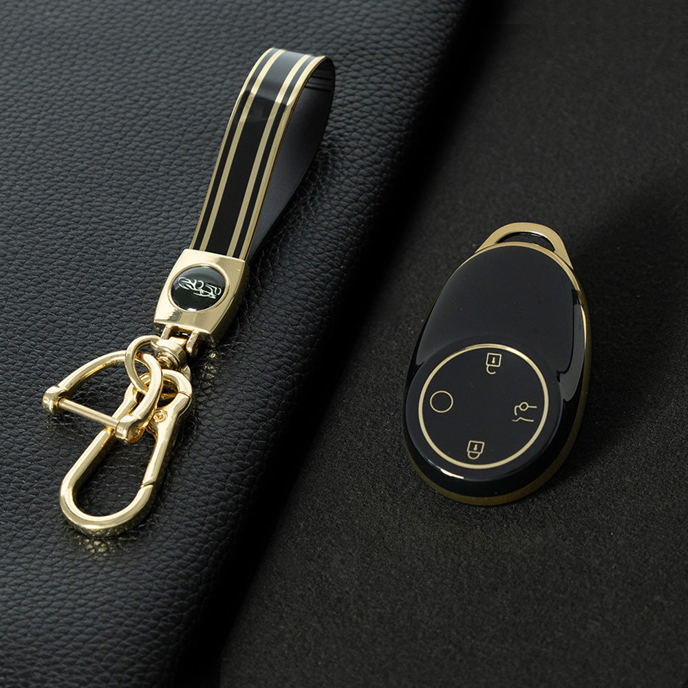 AOA1T1 Black-Gold Plating Car Key Cover for Aion v 2024 2025 2026