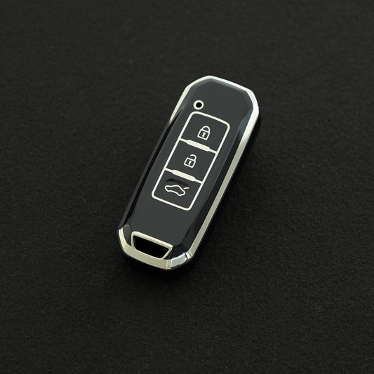 BAB1T1 Black-Silver Plating Car Key Cover for Baojun 510 730 360 560 RS-5 530 630 Wuling Hongguang S Covers House Keys